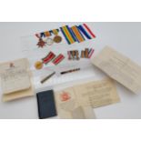 WW1 Trio medal set belonging to A. INSPTR A. FINCH. E.AFR. POLICE. Miniature medal set, bars,