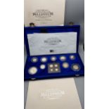 The Royal Mint silver coin collection 'The United Kingdom Millennium silver collection, comes with