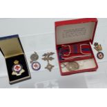 A Military 1953 Queen Elizabeth 11 Ladies Bow medal with box. Birmingham silver St Johns Ambulance