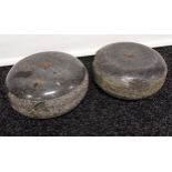 A Pair of late 19th century Curling stones.