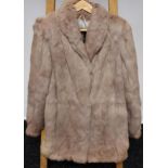 A Polo Norte Furs [size 12] pink/ grey coat.