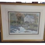 E.R. Sturgeon Signed print titled [one of a series of watermills] [44x54cm]