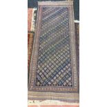 Antique Persian hand woven rug. [270x101cm]