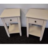 A Pair of contemporary Neptune bedside tables. [72x43x39cm]
