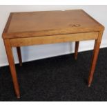 A Royalty Marked [Crown E.R.] Leather topped writing desk. [Powers- Samas Limited, Dartford 1955] [