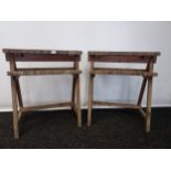 A Pair of Vintage Esavlan produced artists easel. [75x61x39cm]