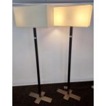 A Pair of stylish Maxalto Collection lounge floor lamps. In a working condition. [166cm in height]