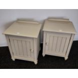 A Pair of bedside cabinets produced by 'And so to bed London' [68x53x41cm]