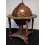 A Reproduction drinks globe, comes with interior ice bucket. [106cm in height]