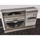 A Vintage Sharp BD record player, [Cassette area damaged] [Needs attention]