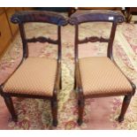 A Pair of Regency parlour chairs.