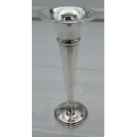 A Birmingham silver fluted vase. [14.5cm in height][57.06grams- weighted]