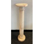 A Large marble torcher stand. [103cm]