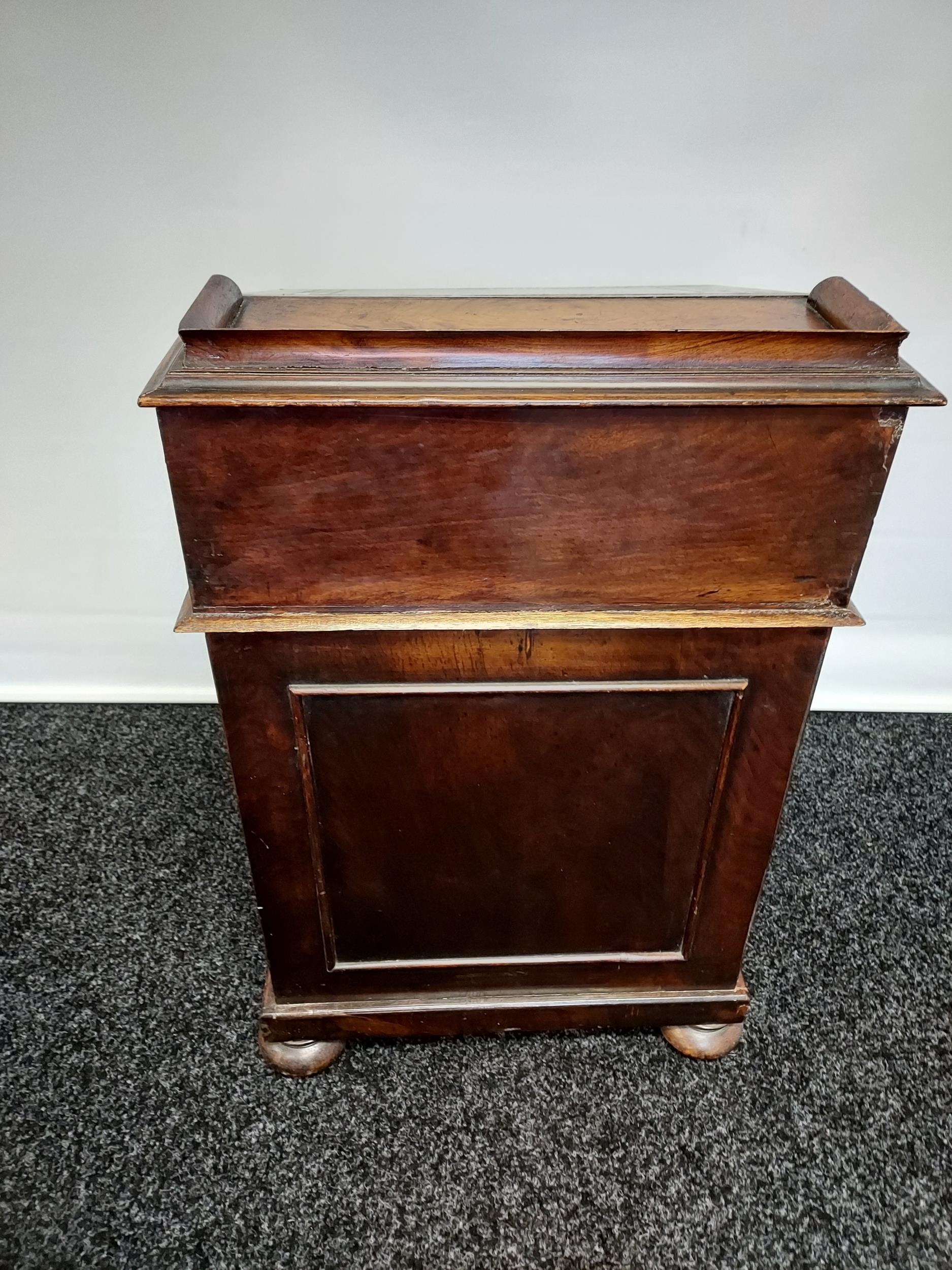 Early 19th century davenport writing desk, with sprung drawer raised section to include a secret ink - Image 24 of 24