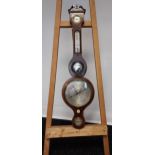 A 19th century Lily & Co Edinburgh wall barometer. [96cm in length]
