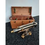 An Antique Theodolite Surveyors level by Cooke Troughton & Simms, in a good original condition,