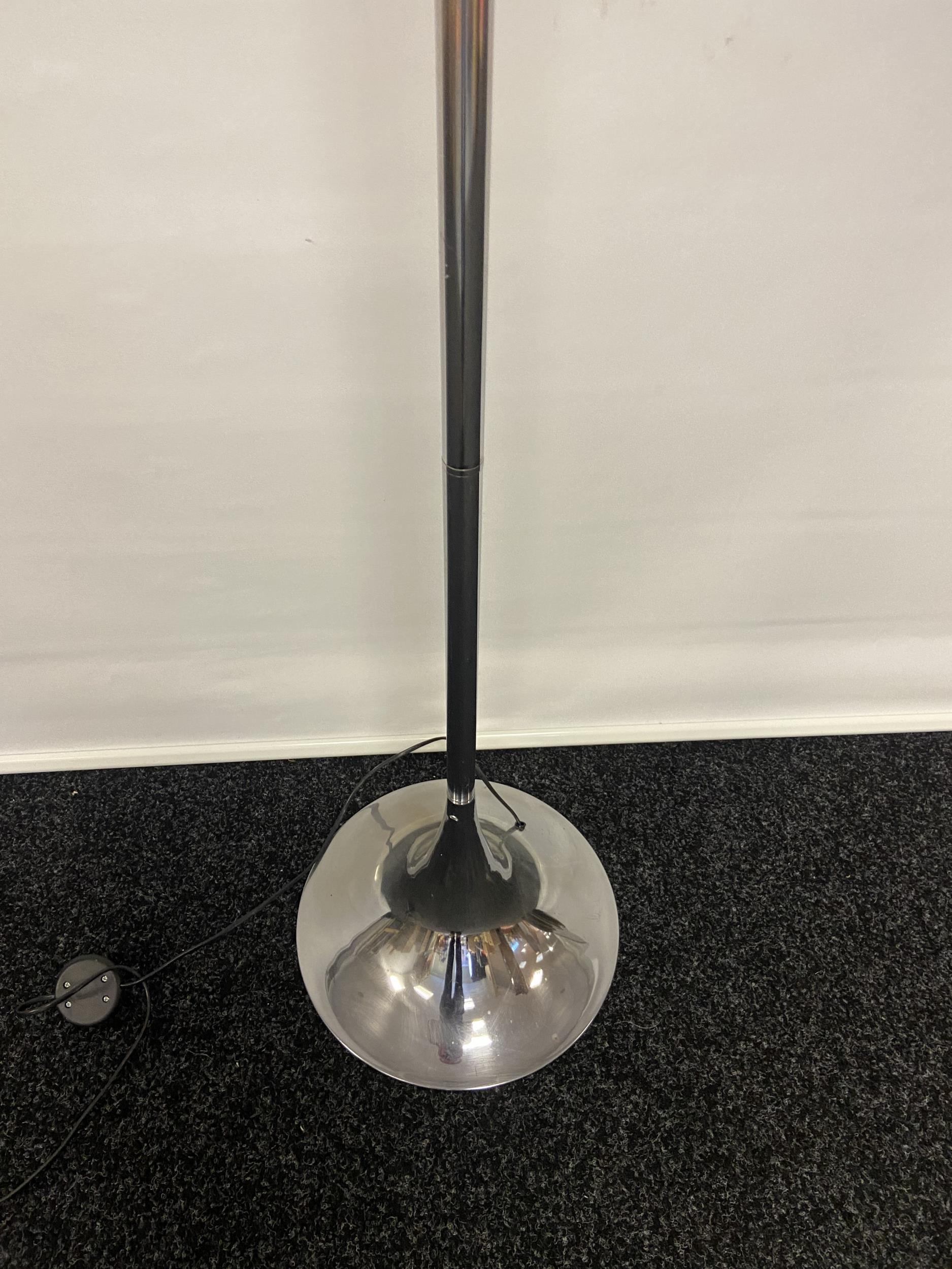 A Vintage chrome cone shaped floor lamp. [In a working condition] - Image 2 of 11