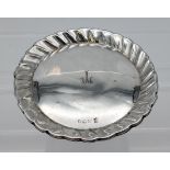 A Chester silver pin dish, [31.82grams] [11cm in diameter]