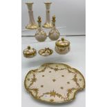A Vintage French M Redon Limoges porcelain dressing table set.