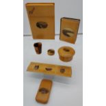 A Lot of 7 Various Machline Ware items to include Thread dispenser, card holder and photo album