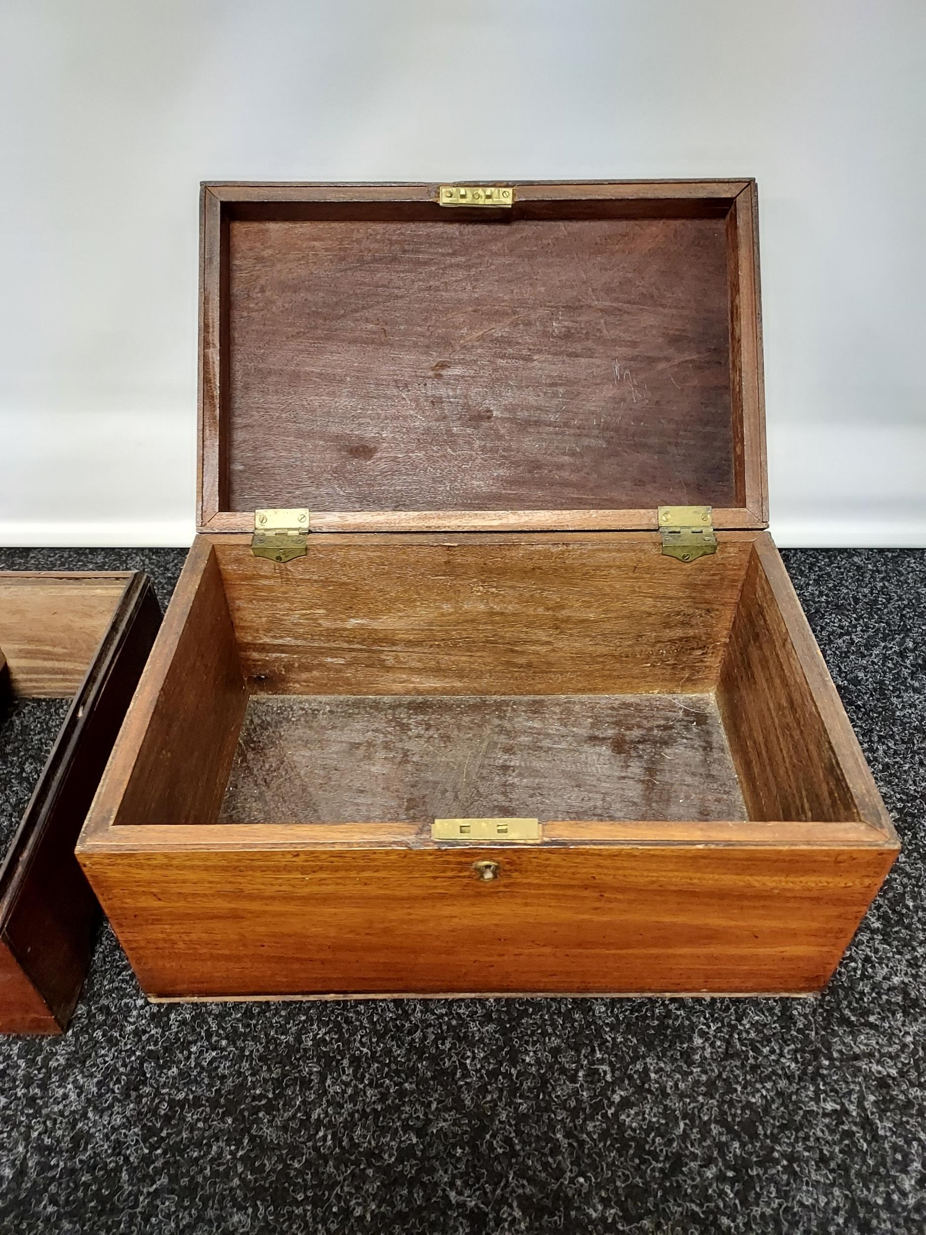 Georgian slipper chest with single under drawer [38x51x33cm] - Image 4 of 4