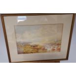 A 19th century original watercolour depicting Devon Landscape, dated 1889. [Signed E. Warn
