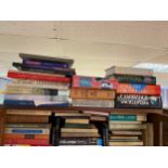 A collection of books to include; dictionaries, encyclopedias, reference books & religious books etc