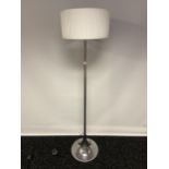 A Vintage chrome cone shaped floor lamp. [In a working condition]