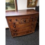 A Georgian Scottish three over three chest of drawers. [107x118x60cm]