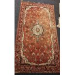 Antique ornate wall hanging rug.