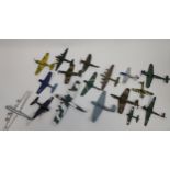 A Collection of die cast and plastic aeroplane models [Playworn]
