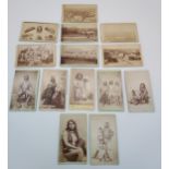 A Collection of old antique photos which include Rare native American photos of Utes Indians, Pahute