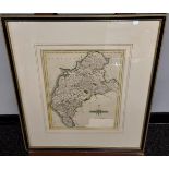 John Carey Antique map of Cumberland. [Frame- 45x39cm]