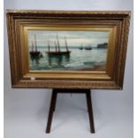 A 19th century oil painting on canvas depicting coastal sea shore scene, signed Colin Hunter,