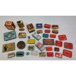 A Collection of vintage advertisement tins to include Edgeworth, Elastoplast, Kensitas cigarettes,