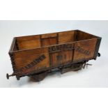 A Large & Rare Antique model train wagon, Carriden Church Bazaar No.1, The Motherwell Wagon