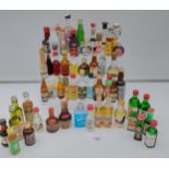 A large selection of collectable miniatures to include whisky & Liquor's. Draquila, Avalanche and