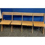 A vintage James C Bennet Glasgow folding bench/ seat.