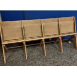 A vintage James C Bennet Glasgow folding bench/ seat.
