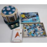 A Vintage Star Trek Transporter, Jig saw set and DVD Animated set.