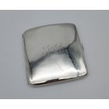 A Birmingham silver cigarette case. [8.5x8cm] [102.19grams]