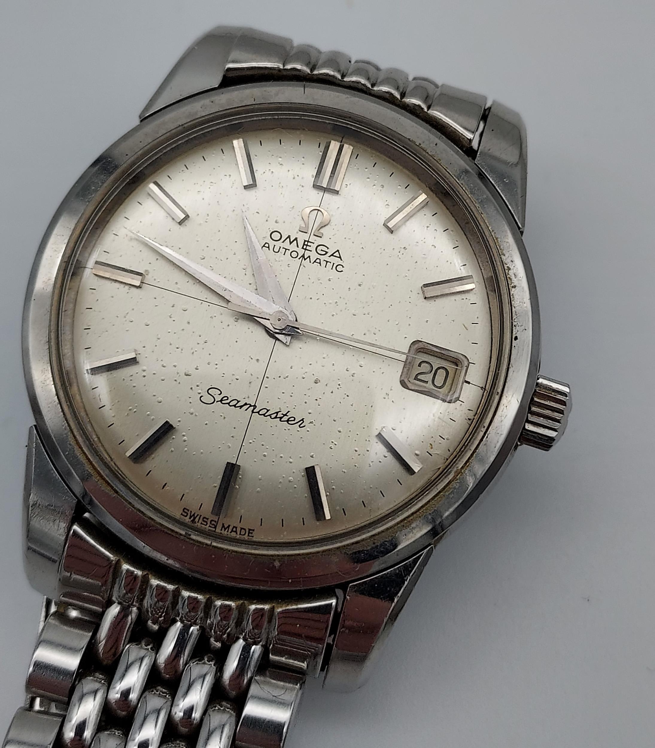 Gent's Vintage Omega Automatic Seamaster watch and original strap. Ina working condition. - Image 3 of 3