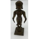 A 19th century bronze Indian Deity figurine. [19.5cm in height]
