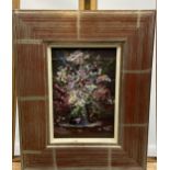 M.C.F Macintyre Original oil painting on board titled 'Winter Flowers' Originally purchased from the