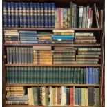 5 Shelves of mixed genre antique and collectable books to include Waverley Novel collection, Charles