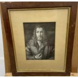 Antique Self Portrait of Albrecht Durer. Fitted within a gilt and oak frame. [45x38cm-frame]