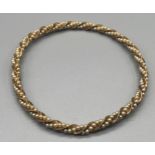 Antique 9ct gold and seed pearl bangle. [15.28grams]