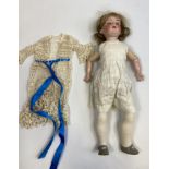 Antique Armand Marseille Germany bisque head doll, sleepy eyes with lashes and teeth. 390.A.G.M.