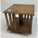 Antique table top revolving bookcase. [34x34x34cm]