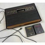 Atari console with two games.